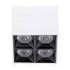 GLOBOSTAR® LUMINAR 60335 Downlight Σποτ LED 14W 1890lm 36° AC 220-240V IP20 Θερμό Λευκό 2700K - Osram SMD Chip & TÜV SÜD Driver - Λευκό Ματ - Μ8.2 x Π8.2 x Υ6.6cm - 5 Χρόνια Εγγύηση