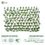 GloboStar® Artificial Garden GOLDEN POTHOS 78496 Πτυσσόμενη Πέργκολα Τεχνητής Φυλλωσιάς - Κάθετος Κήπος Σύνθεση Πόθος Μ110 x Π10 x Υ120cm (min) Μ310 x Π10 x Υ45cm (max)