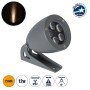 GLOBOSTAR® TREESPO 90468 Φωτιστικό Σποτ για Φυτά - Δέντρα LED 12W 1260lm 15° DC 24V Αδιάβροχο IP67 Ultra Θερμό Λευκό 2200K Dimmable - Bridgelux SMD Chip - Γκρι Ανθρακί - Μ9 x Π11 x Υ9cm - 3 Χρόνια Εγγύηση