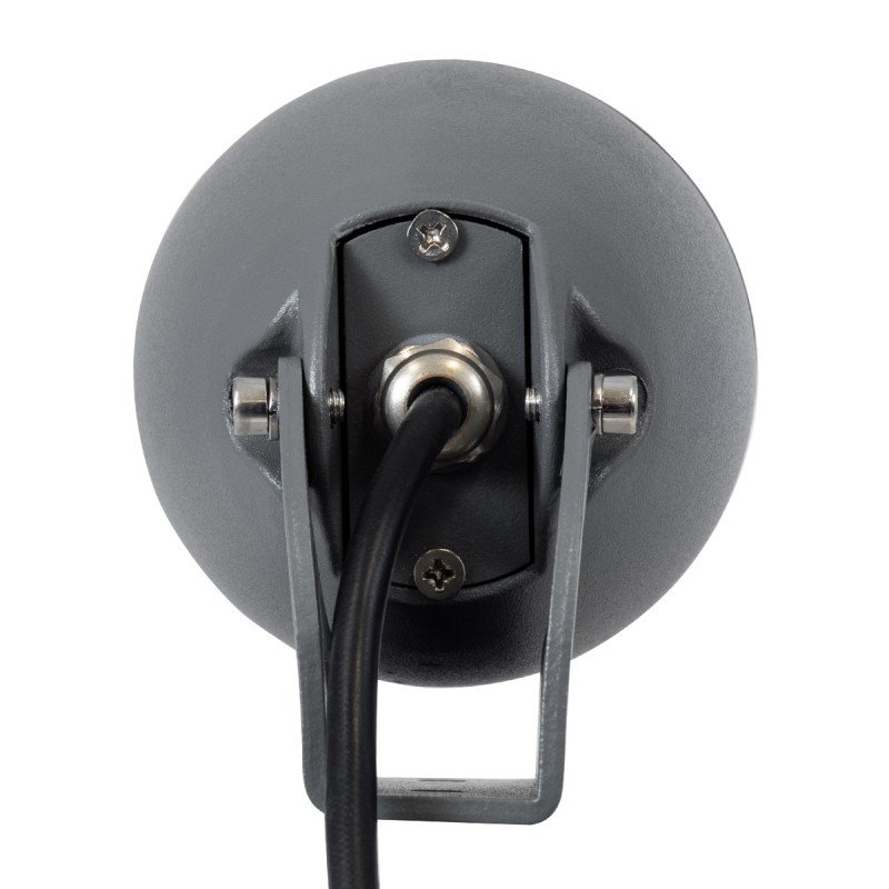 GLOBOSTAR® TREESPO 90468 Φωτιστικό Σποτ για Φυτά - Δέντρα LED 12W 1260lm 15° DC 24V Αδιάβροχο IP67 Ultra Θερμό Λευκό 2200K Dimmable - Bridgelux SMD Chip - Γκρι Ανθρακί - Μ9 x Π11 x Υ9cm - 3 Χρόνια Εγγύηση