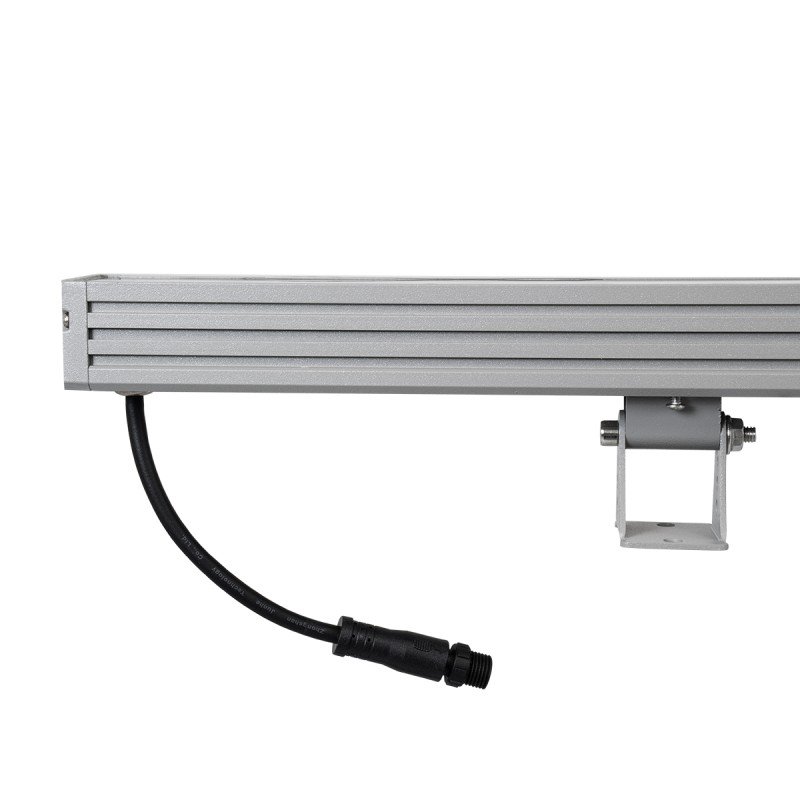 GLOBOSTAR® WASHERJAVIA 90556 Μπάρα Φωτισμού Wall Washer LED 48W 5520lm 5° DC 24V Αδιάβροχο IP67 Φυσικό Λευκό 4500K Dimmable - Bridgelux SMD Chip - Γκρι Ανθρακί - Μ100 x Π5.2 x Υ3.6cm - 3 Χρόνια Εγγύηση