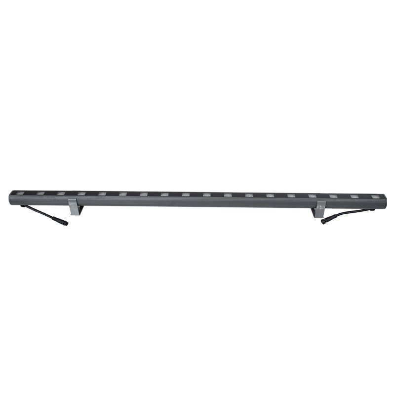 GLOBOSTAR® WASHERPANDA 90578 Μπάρα Φωτισμού Wall Washer LED 18W 1890lm 15° DC 24V Αδιάβροχο IP67 Ultra Θερμό Λευκό 2200K Dimmable - Bridgelux SMD Chip - Γκρι Ανθρακί - Μ100 x Π4 x Υ3.5cm - 3 Χρόνια Εγγύηση