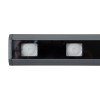 GLOBOSTAR® WASHERPANDA 90585 Μπάρα Φωτισμού Wall Washer LED 36W 3060lm 15° DC 24V Αδιάβροχο IP65 Πολύχρωμο RGBW Dimmable DMX512 - Bridgelux SMD Chip - Γκρι Ανθρακί Ματ - Μ100 x Π4 x Υ3.5cm - 3 Χρόνια Εγγύηση