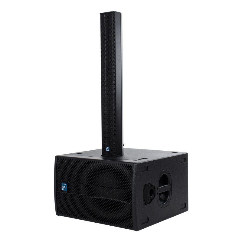 GloboStar® FDB K803 98024 PA Speaker - Παθητικό Ηχείο Column Κολωνάτο Επιτοίχιο & Επιδαπέδιο 8Ω - 200W RMS (800W Peak) - 8 x 3" Inches Mid & HF - IP20 - Μαύρο - Μ10 x Π11 x Υ75cm - Ζεύγος