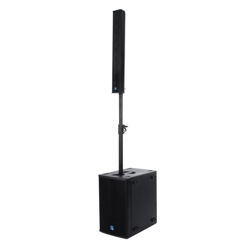 GloboStar® FDB K803 98024 PA Speaker - Παθητικό Ηχείο Column Κολωνάτο Επιτοίχιο & Επιδαπέδιο 8Ω - 200W RMS (800W Peak) - 8 x 3" Inches Mid & HF - IP20 - Μαύρο - Μ10 x Π11 x Υ75cm - Ζεύγος