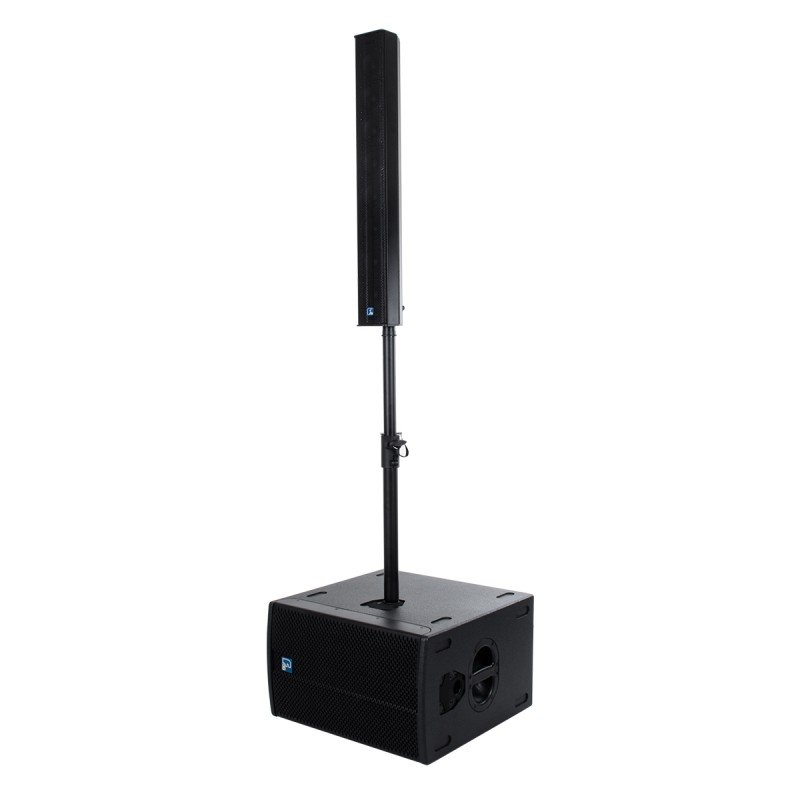 GloboStar® FDB K803 98024 PA Speaker - Παθητικό Ηχείο Column Κολωνάτο Επιτοίχιο & Επιδαπέδιο 8Ω - 200W RMS (800W Peak) - 8 x 3" Inches Mid & HF - IP20 - Μαύρο - Μ10 x Π11 x Υ75cm - Ζεύγος