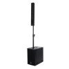 GloboStar® FDB K803+K112BAS 98024-98025-SET PA Column System - Ενεργό Αυτοενισχυόμενο Σετ Ηχείων & Subwoofer Column Κολωνάτο με Ψηφιακό Ενισχυτή FA2.36 AC 220V/50-60Hz - 600W RMS/8Ω + 400W RMS/8Ω (4000W Peak) - IP20 - Μαύρο - Σετ 4 Τεμαχίων