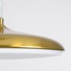 GLOBOSTAR® BARON 60886 Μοντέρνο Κρεμαστό Φωτιστικό Οροφής LED 12W 1440lm 120° AC 220-240V IP20 Ρυθμιζόμενο Λευκό CCT με On/Off 2700K/4500K/6000K - Lumileds SMD Chip - Χρυσό - Μ25 x Π25 x Υ8cm - 3 Χρόνια Εγγύηση