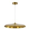 GLOBOSTAR® BARON 60887 Μοντέρνο Κρεμαστό Φωτιστικό Οροφής LED 24W 2880lm 120° AC 220-240V IP20 Ρυθμιζόμενο Λευκό CCT με On/Off 2700K/4500K/6000K - Lumileds SMD Chip - Χρυσό - Μ40 x Π40 x Υ10cm - 3 Χρόνια Εγγύηση