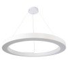 GLOBOSTAR® RA 61199 Μοντέρνο Κρεμαστό Φωτιστικό Οροφής LED 100W 11020lm 120° AC 220-240V IP20 Ρυθμιζόμενο Λευκό CCT με Χειριστήριο από 2700K έως 6000K Dimmable - Lumileds SMD Chip - Λευκό Ματ - Μ120 x Π120 x Υ8cm - 3 Χρόνια Εγγύηση