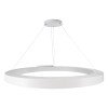 GLOBOSTAR® RA 61199 Μοντέρνο Κρεμαστό Φωτιστικό Οροφής LED 100W 11020lm 120° AC 220-240V IP20 Ρυθμιζόμενο Λευκό CCT με Χειριστήριο από 2700K έως 6000K Dimmable - Lumileds SMD Chip - Λευκό Ματ - Μ120 x Π120 x Υ8cm - 3 Χρόνια Εγγύηση