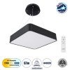 GLOBOSTAR® KAMALA 61206-P Μοντέρνο Κρεμαστό Φωτιστικό Οροφής LED 67W 6700lm 120° AC 220-240V IP20 Ρυθμιζόμενο Λευκό CCT με Χειριστήριο από 2700K έως 6000K Dimmable - Lumileds SMD Chip - Μαύρο Ματ - Μ40 x Π40 x Υ8cm - 3 Χρόνια Εγγύηση GLOBOSTAR® KAMALA 61206-P Μοντέρνο Κρεμαστό Φωτιστικό Οροφής LED 67W 6700lm 120° AC 220-240V IP20 Ρυθμιζόμενο Λευκό CCT με Χειριστήριο από 2700K έως 6000K Dimmable - Lumileds SMD Chip - Μαύρο Ματ - Μ40 x Π40 x Υ8cm - 3 Χρόνια Εγγύηση