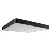 GLOBOSTAR® KAMALA 61210-P Μοντέρνο Κρεμαστό Φωτιστικό Οροφής LED 100W 10000lm 120° AC 220-240V IP20 Ρυθμιζόμενο Λευκό CCT με Χειριστήριο από 2700K έως 6000K Dimmable - Lumileds SMD Chip - Μαύρο Ματ - Μ80 x Π80 x Υ8cm - 3 Χρόνια Εγγύηση