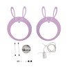 GLOBOSTAR® BUNNY 61577 Παιδικό Κρεμαστό Φωτιστικό Οροφής με Ντουί 1 x E27 AC 220-240V IP20 - Ροζ & Λευκό - Μ27.2 x Π15.5 x Υ40cm