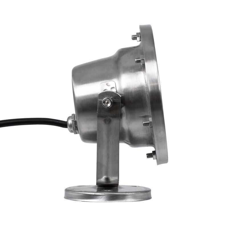 GLOBOSTAR® UNDERWATER-DEDY 90426 Υποβρύχιο Επιφανειακό Σποτ για Σιντριβάνια/Πισίνες LED 6W 540lm 30° DC 24V Αδιάβροχο IP68 Θερμό Λευκό 2700K Dimmable - Ανοξείδωτο Ατσάλι 304 - Μ12 x Π7.5 x Υ14.5cm - 3 Χρόνια Εγγύηση