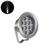 GLOBOSTAR® UNDERWATERJERRY 90424 Υποβρύχιο Επιφανειακό Σποτ για Σιντριβάνια/Πισίνες LED 12W 1200lm 30° DC 24V Αδιάβροχο IP68 Ψυχρό Λευκό 6000K Dimmable - Bridgelux SMD Chip - Ανοξείδωτο Ατσάλι 304 - Μ14.5 x Π7 x Υ19cm - 3 Χρόνια Εγγύηση