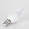 GLOBOSTAR® CANDLE 60008 Λάμπα Κεράκι E14 C37T LED 6W 564lm 260° AC 220-240V IP20 Θερμό Λευκό 2700K - Lumileds SMD Chip - Λευκό Γαλακτερό - Μ3.7 x Π3.7 x Υ12.5cm - 3 Χρόνια Εγγύηση