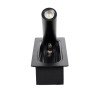 GLOBOSTAR® MANHATTAN 61097 Μοντέρνο Φωτιστικό Τοίχου - Απλίκα Ξενοδοχείου Reading Light LED 3W 405lm 36° AC 220-240V IP20 Φυσικό Λευκό 4500K - Bridgelux COB Chip & TÜV SÜD Driver - Μαύρο - Μ7 x Π7 x Υ17cm - 3 Χρόνια Εγγύηση