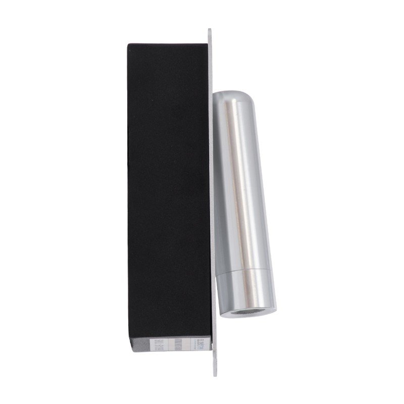 GLOBOSTAR® MANHATTAN 61099 Μοντέρνο Φωτιστικό Τοίχου - Απλίκα Ξενοδοχείου Reading Light LED 3W 405lm 36° AC 220-240V IP20 Φυσικό Λευκό 4500K - Bridgelux COB Chip & TÜV SÜD Driver - Νίκελ Βούρτσας - Μ7 x Π7 x Υ17cm - 3 Χρόνια Εγγύηση