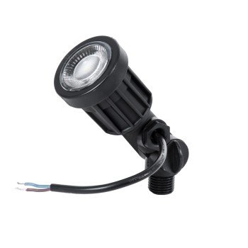 GLOBOSTAR® GARDENINI 61544 Φωτιστικό Σποτ για Φυτά - Δέντρα με Βάση Κήπου / Καρφωτό LED 5W 400lm 38° DC 24V Αδιάβροχο IP68 Πράσινο Dimmable - Lumileds SMD Chip - Μαύρο - Μ5.5 x Π5.5 x Υ13.5cm - 3 Χρόνια Εγγύηση