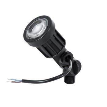 GLOBOSTAR® GARDENINI 61545 Φωτιστικό Σποτ για Φυτά - Δέντρα με Βάση Κήπου / Καρφωτό LED 5W 400lm 38° DC 24V Αδιάβροχο IP68 Μπλε Dimmable - Lumileds SMD Chip - Μαύρο - Μ5.5 x Π5.5 x Υ13.5cm - 3 Χρόνια Εγγύηση