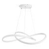 GLOBOSTAR® DEXTER 60914 Μοντέρνο Κρεμαστό Φωτιστικό Οροφής LED 90W 10080lm 300° AC 220-240V IP20 Ρυθμιζόμενο Λευκό CCT με Χειριστήριο από 2700K έως 6000K Dimmable - Lumileds SMD Chip - Λευκό Ματ - Μ73 x Π73 x Υ16cm - 3 Χρόνια Εγγύηση