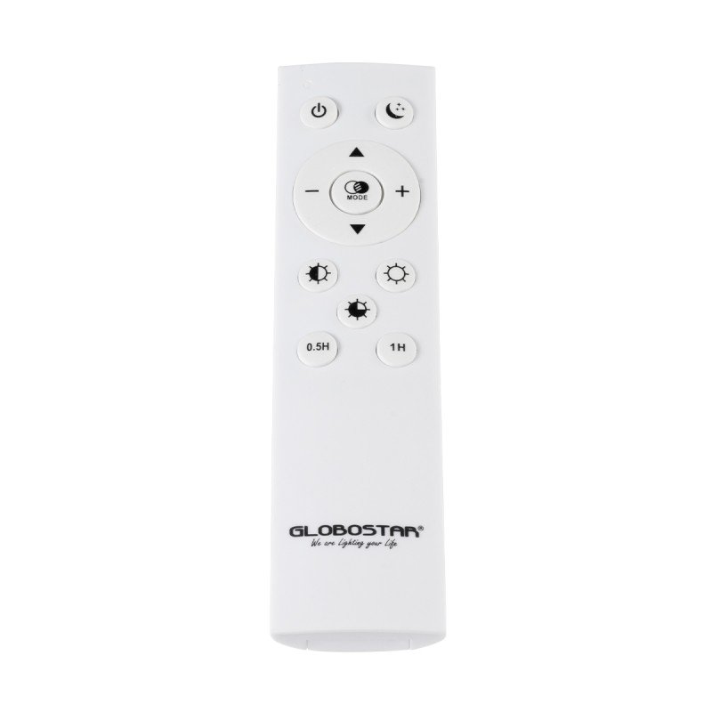GLOBOSTAR® DEXTER 60914 Μοντέρνο Κρεμαστό Φωτιστικό Οροφής LED 90W 10080lm 300° AC 220-240V IP20 Ρυθμιζόμενο Λευκό CCT με Χειριστήριο από 2700K έως 6000K Dimmable - Lumileds SMD Chip - Λευκό Ματ - Μ73 x Π73 x Υ16cm - 3 Χρόνια Εγγύηση