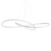 GLOBOSTAR® DEXTER 60918 Μοντέρνο Κρεμαστό Φωτιστικό Οροφής LED 120W 13440lm 300° AC 220-240V IP20 Ρυθμιζόμενο Λευκό CCT με Χειριστήριο από 2700K έως 6000K Dimmable - Lumileds SMD Chip - Λευκό Ματ - Μ103 x Π103 x Υ22cm - 3 Χρόνια Εγγύηση