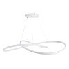 GLOBOSTAR® DEXTER 60918 Μοντέρνο Κρεμαστό Φωτιστικό Οροφής LED 120W 13440lm 300° AC 220-240V IP20 Ρυθμιζόμενο Λευκό CCT με Χειριστήριο από 2700K έως 6000K Dimmable - Lumileds SMD Chip - Λευκό Ματ - Μ103 x Π103 x Υ22cm - 3 Χρόνια Εγγύηση