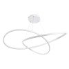 GLOBOSTAR® DEXTER 60918 Μοντέρνο Κρεμαστό Φωτιστικό Οροφής LED 120W 13440lm 300° AC 220-240V IP20 Ρυθμιζόμενο Λευκό CCT με Χειριστήριο από 2700K έως 6000K Dimmable - Lumileds SMD Chip - Λευκό Ματ - Μ103 x Π103 x Υ22cm - 3 Χρόνια Εγγύηση