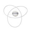 GLOBOSTAR® DEXTER 60918 Μοντέρνο Κρεμαστό Φωτιστικό Οροφής LED 120W 13440lm 300° AC 220-240V IP20 Ρυθμιζόμενο Λευκό CCT με Χειριστήριο από 2700K έως 6000K Dimmable - Lumileds SMD Chip - Λευκό Ματ - Μ103 x Π103 x Υ22cm - 3 Χρόνια Εγγύηση
