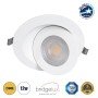 GLOBOSTAR® LEXIS JOINT 60989 Χωνευτό Κινούμενο Downlight Σποτ LED 12W 1140lm 45° AC 220-240V Αδιάβροχο IP44 Θερμό Λευκό 2700K - Bridgelux SMD Chip & TÜV SÜD Driver - Λευκό Ματ - Μ15.8 x Π15.8 x Υ13cm / Q13cm - 5 Χρόνια Εγγύηση