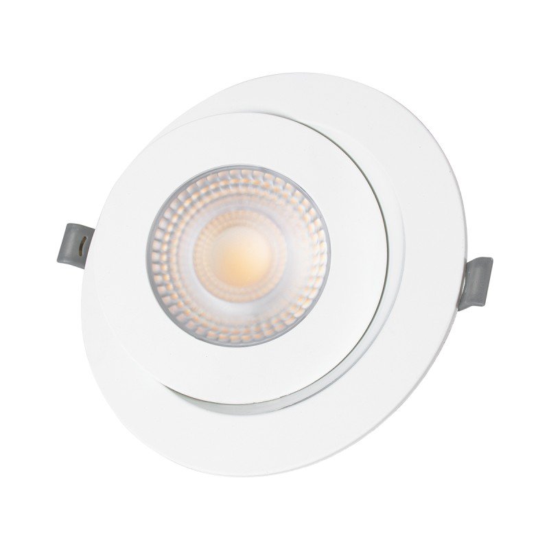 GLOBOSTAR® LEXIS JOINT 60989 Χωνευτό Κινούμενο Downlight Σποτ LED 12W 1140lm 45° AC 220-240V Αδιάβροχο IP44 Θερμό Λευκό 2700K - Bridgelux SMD Chip & TÜV SÜD Driver - Λευκό Ματ - Μ15.8 x Π15.8 x Υ13cm / Q13cm - 5 Χρόνια Εγγύηση