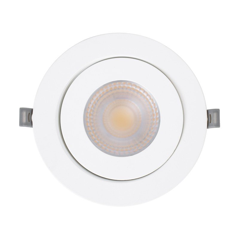 GLOBOSTAR® LEXIS JOINT 60989 Χωνευτό Κινούμενο Downlight Σποτ LED 12W 1140lm 45° AC 220-240V Αδιάβροχο IP44 Θερμό Λευκό 2700K - Bridgelux SMD Chip & TÜV SÜD Driver - Λευκό Ματ - Μ15.8 x Π15.8 x Υ13cm / Q13cm - 5 Χρόνια Εγγύηση