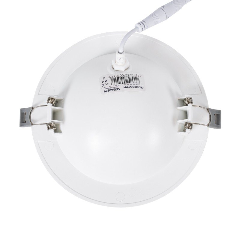 GLOBOSTAR® LEXIS JOINT 60989 Χωνευτό Κινούμενο Downlight Σποτ LED 12W 1140lm 45° AC 220-240V Αδιάβροχο IP44 Θερμό Λευκό 2700K - Bridgelux SMD Chip & TÜV SÜD Driver - Λευκό Ματ - Μ15.8 x Π15.8 x Υ13cm / Q13cm - 5 Χρόνια Εγγύηση