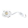 GLOBOSTAR® LEXIS JOINT 60990 Χωνευτό Κινούμενο Downlight Σποτ LED 7W 680lm 45° AC 220-240V Αδιάβροχο IP44 Φυσικό Λευκό 4500K - Bridgelux SMD Chip & TÜV SÜD Driver - Λευκό Ματ - Μ12 x Π12 x Υ3.1cm / Q9cm - 5 Χρόνια Εγγύηση