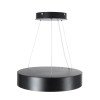 GLOBOSTAR® BURTON 61200 Μοντέρνο Κρεμαστό Φωτιστικό Οροφής LED 67W 7370lm 120° AC 220-240V IP20 Ρυθμιζόμενο Λευκό CCT με Χειριστήριο από 2700K έως 6000K Dimmable - Lumileds SMD Chip - Μαύρο Ματ - Μ40 x Π40 x Υ8cm - 3 Χρόνια Εγγύηση