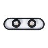 GLOBOSTAR® NESPO 61212 Μοντέρνο Φωτιστικό Οροφής LED 36W 4032lm 360° & 45° AC 220-240V IP20 Ρυθμιζόμενο Λευκό CCT με On/Off 2700K/4500K/6000K - Lumileds SMD Chip - Μαύρο Ματ - Μ40 x Π13 x Υ6.5cm - 3 Χρόνια Εγγύηση