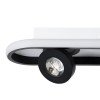 GLOBOSTAR® NESPO 61212 Μοντέρνο Φωτιστικό Οροφής LED 36W 4032lm 360° & 45° AC 220-240V IP20 Ρυθμιζόμενο Λευκό CCT με On/Off 2700K/4500K/6000K - Lumileds SMD Chip - Μαύρο Ματ - Μ40 x Π13 x Υ6.5cm - 3 Χρόνια Εγγύηση