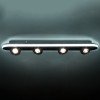 GLOBOSTAR® NESPO 61214 Μοντέρνο Φωτιστικό Οροφής LED 48W 5376lm 360° & 45° AC 220-240V IP20 Ρυθμιζόμενο Λευκό CCT με On/Off 2700K/4500K/6000K - Lumileds SMD Chip - Μαύρο Ματ - Μ80 x Π13 x Υ6.5cm - 3 Χρόνια Εγγύηση