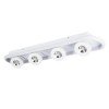 GLOBOSTAR® NESPO 61215 Μοντέρνο Φωτιστικό Οροφής LED 48W 5376lm 360° & 45° AC 220-240V IP20 Ρυθμιζόμενο Λευκό CCT με On/Off 2700K/4500K/6000K - Lumileds SMD Chip - Λευκό Ματ - Μ80 x Π13 x Υ6.5cm - 3 Χρόνια Εγγύηση