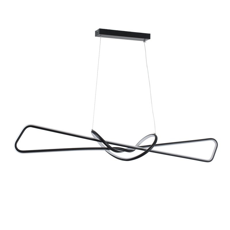 GLOBOSTAR® DOLORES 61279 Μοντέρνο Κρεμαστό Φωτιστικό Οροφής LED 105W 11760lm 300° AC 220-240V IP20 Ρυθμιζόμενο Λευκό CCT με Χειριστήριο από 2700K έως 6000K Dimmable - Lumileds SMD Chip - Μαύρο Ματ - Μ110 x Π17 x Υ17.5cm - 3 Χρόνια Εγγύηση GLOBOSTAR® DOLORES 61279 Μοντέρνο Κρεμαστό Φωτιστικό Οροφής LED 105W 11760lm 300° AC 220-240V IP20 Ρυθμιζόμενο Λευκό CCT με Χειριστήριο από 2700K έως 6000K Dimmable - Lumileds SMD Chip - Μαύρο Ματ - Μ110 x Π17 x Υ17.5cm - 3 Χρόνια Εγγύηση