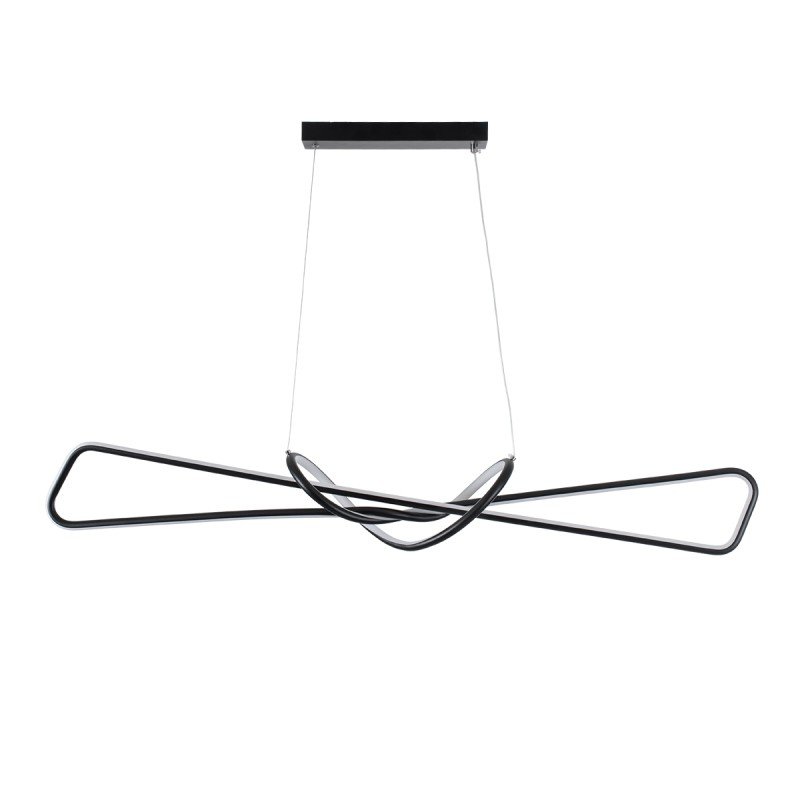 GLOBOSTAR® DOLORES 61279 Μοντέρνο Κρεμαστό Φωτιστικό Οροφής LED 105W 11760lm 300° AC 220-240V IP20 Ρυθμιζόμενο Λευκό CCT με Χειριστήριο από 2700K έως 6000K Dimmable - Lumileds SMD Chip - Μαύρο Ματ - Μ110 x Π17 x Υ17.5cm - 3 Χρόνια Εγγύηση GLOBOSTAR® DOLORES 61279 Μοντέρνο Κρεμαστό Φωτιστικό Οροφής LED 105W 11760lm 300° AC 220-240V IP20 Ρυθμιζόμενο Λευκό CCT με Χειριστήριο από 2700K έως 6000K Dimmable - Lumileds SMD Chip - Μαύρο Ματ - Μ110 x Π17 x Υ17.5cm - 3 Χρόνια Εγγύηση