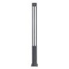 GloboStar® CANCUN 61509 Urban Light Φωτιστικό Πάρκου - Πλατείας - Κήπου Ύψους 2 μέτρων LED 40W 5440lm 60° AC100-240VAC IP67 IK09 - D15.5 x H200cm - Anthracite Grey - Φυσικό Λευκό 4000K - LUMILEDS - MEAN WELL DRIVER - 5 Years Warranty