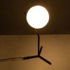 GLOBOSTAR® ELFIS 01100 Μοντέρνο Επιτραπέζιο Φωτιστικό Πορτατίφ με Ντουί 1 x E27 AC 220-240V IP20 - Μαύρο & Λευκό - Μ22 x Π27 x Υ41cm