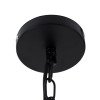 GLOBOSTAR® VITRUVIAN 01141 Boho Κρεμαστό Φωτιστικό Οροφής με Ντουί 4 x E14 AC 220-240V IP20 - Μαύρο & Μπεζ - Μ53 x Π53 x Υ53cm