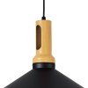 GLOBOSTAR® CALYPSO 01334 Μοντέρνο Κρεμαστό Φωτιστικό Οροφής με Ντουί 3 x E27 AC 220-240V IP20 - Μαύρο & Μπρούτζινο - Μ110 x Π110 x Υ35cm - Σετ 3 Τεμαχίων