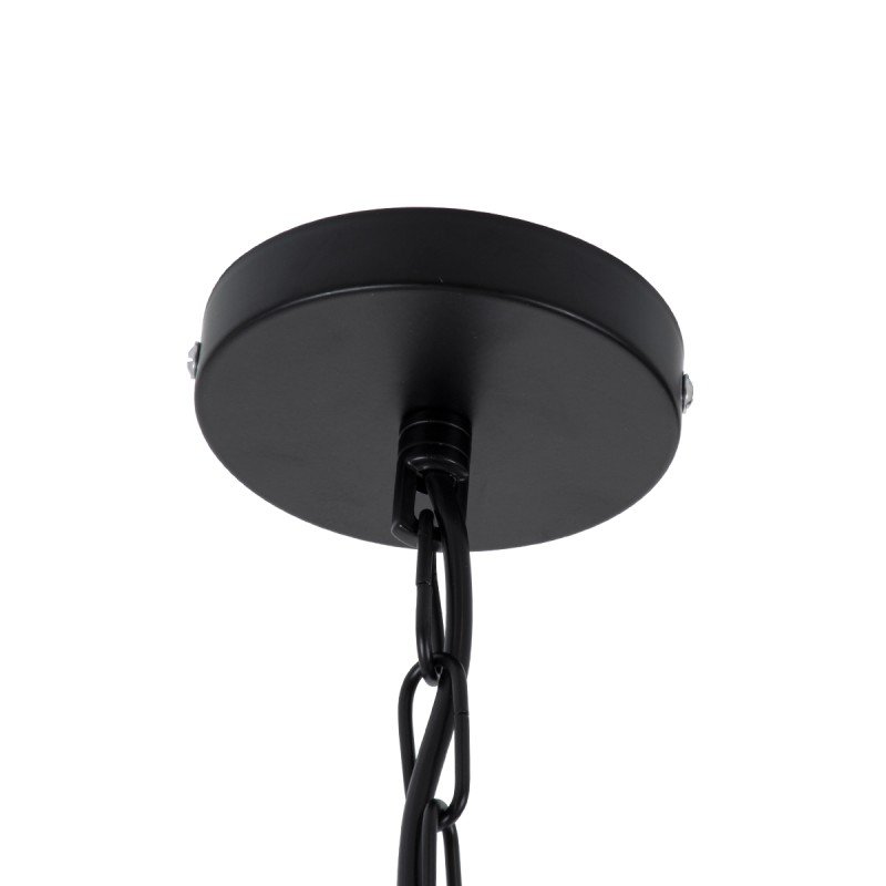 GLOBOSTAR® BELLE 01597 Vintage Κρεμαστό Φωτιστικό Οροφής με Ντουί 1 x E27 AC 220-240V IP20 - Μπεζ - Μ56 x Π56 x Y58cm