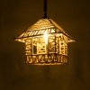 GLOBOSTAR® SPIKY 01613 Boho Κρεμαστό Φωτιστικό Οροφής με Ντουί 1 x E27 AC 220-240V IP20 - Μπεζ - Μ43 x Π43 x Y28cm