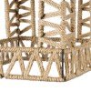 GLOBOSTAR® SPIKY 01613 Boho Κρεμαστό Φωτιστικό Οροφής με Ντουί 1 x E27 AC 220-240V IP20 - Μπεζ - Μ43 x Π43 x Y28cm